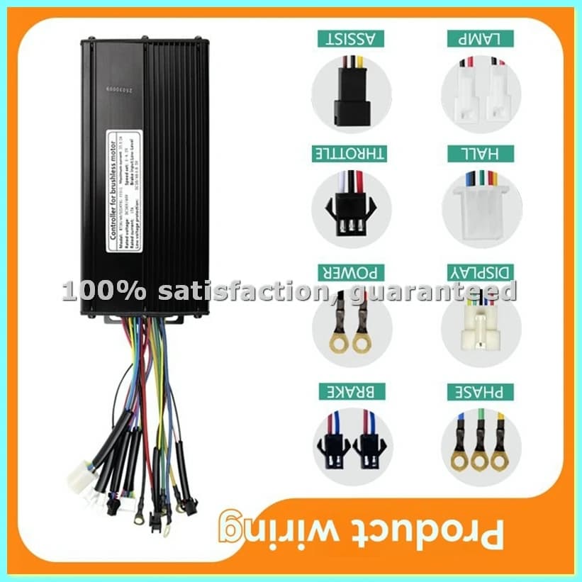 Controller a Onda Sinusoidale KT-35A per Motori Brushless da 500W/750W 36V 48V 52V Compatibile con Display KT-ANKL