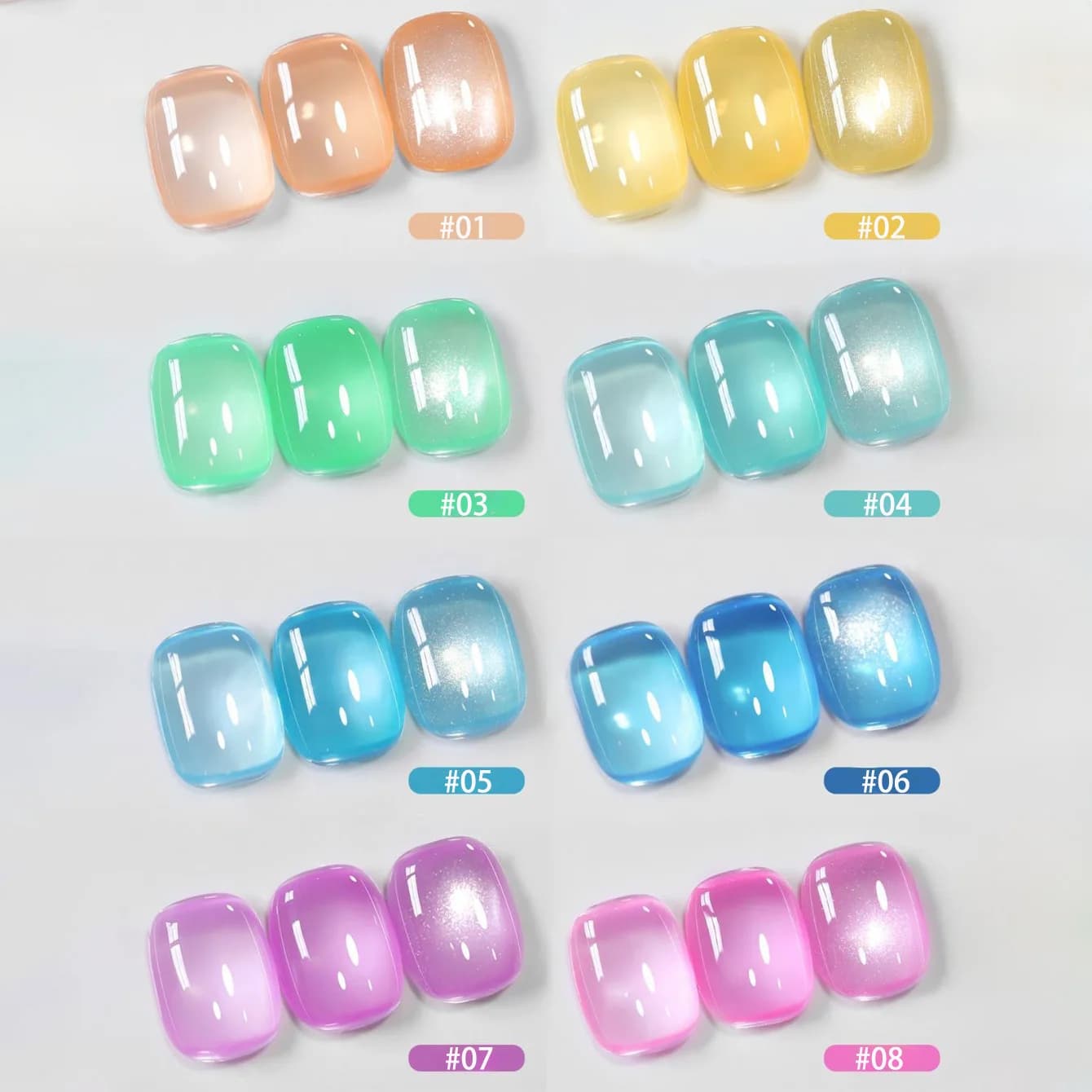 TC 10ML Nuovo Adesivo per Unghie in Vetro Cristallo ad Alta Trasparenza, Blu-verde, Esclusivo per Saloni di Bellezza e Nail Art