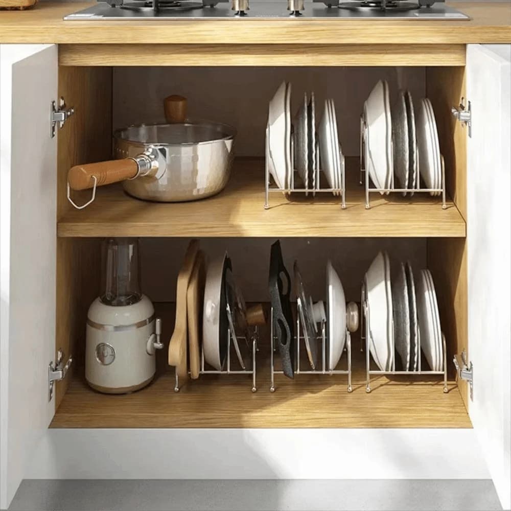 Organizer Durable Multilayer for Covers and Cutters, Vertical Space, for Kitchen Floor