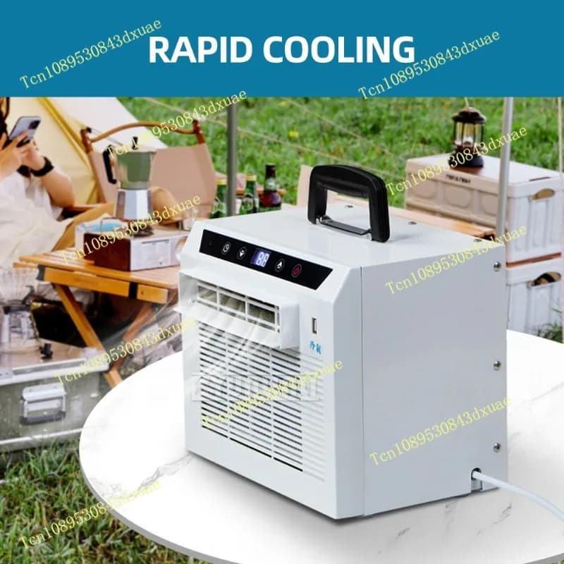Condizionatore d'Aria Portatile 3000BTU Tipo Split con Telecomando, Piccola Macchina per Climatizzazione Auto
