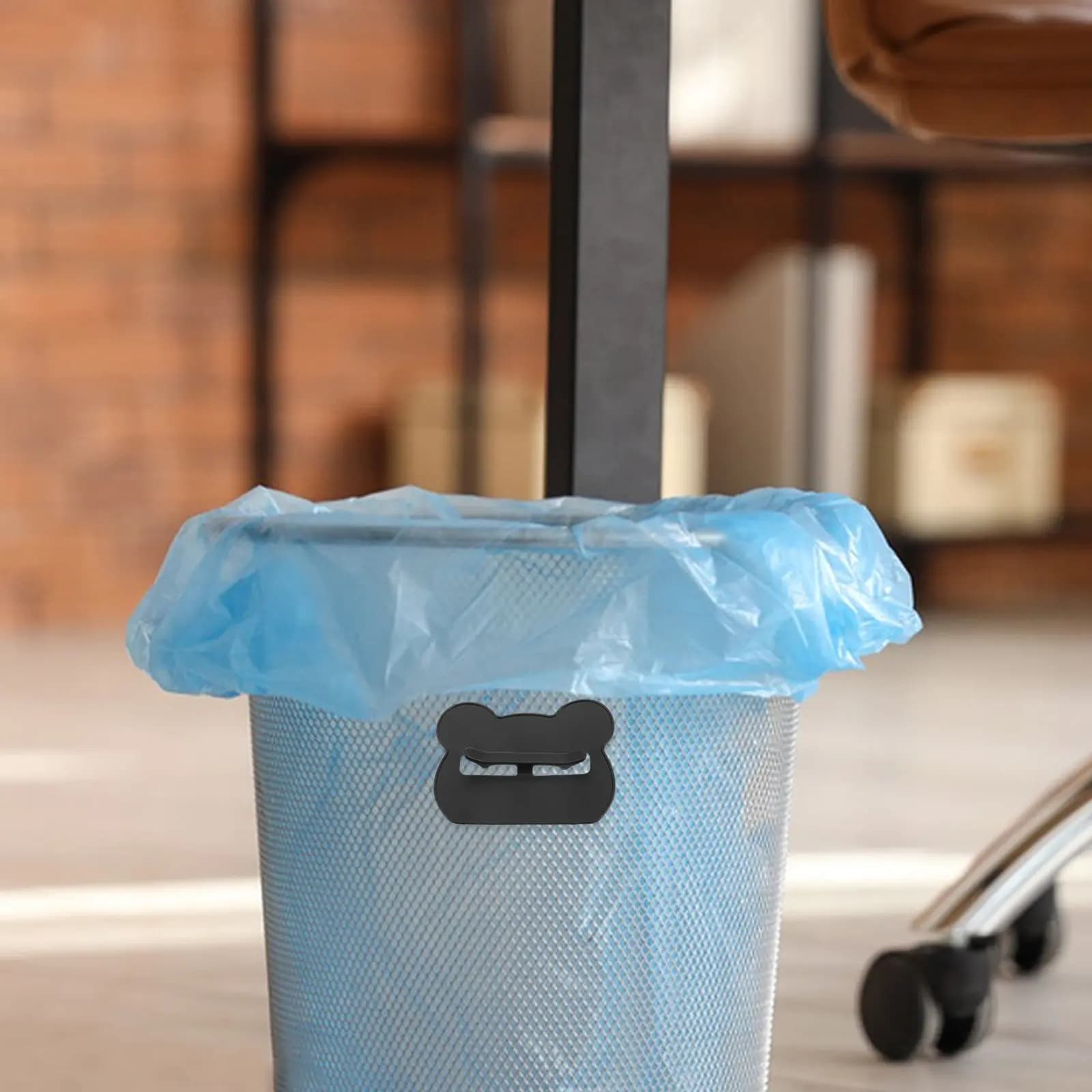 Set di 8 Clip per Sacchetti della Spazzatura, Antiscivolo, per Fissaggio Sacchi nel Cestino, Fermagli in Plastica per Cucina e Bagno
