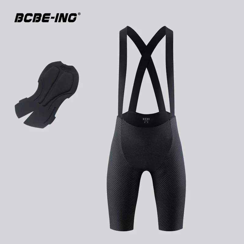 BCBE-ING Cycling Bib Shorts Men Outdoor Wear Bike Cycling 6 Hours Padded Riding Bib Tights Bicycle Clothing