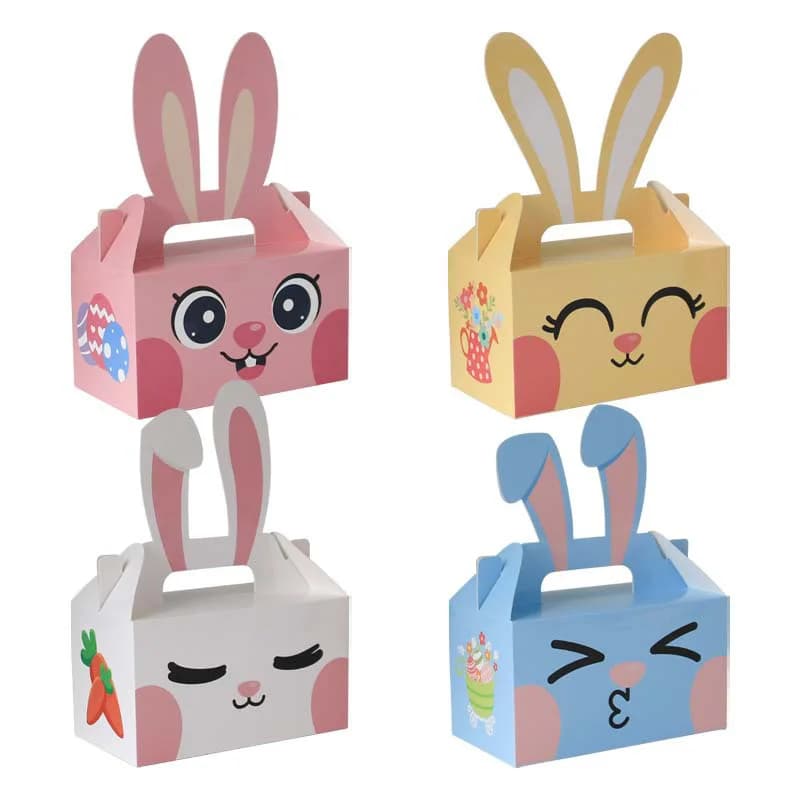 12/24/36PCS Giungla Safari Coniglio Cupcake Contenitore di Caramelle Animale Scatola di Imballaggio Torta Biscotto Regalo Bomboniere Baby Shower Decorazione Della Festa Nuziale