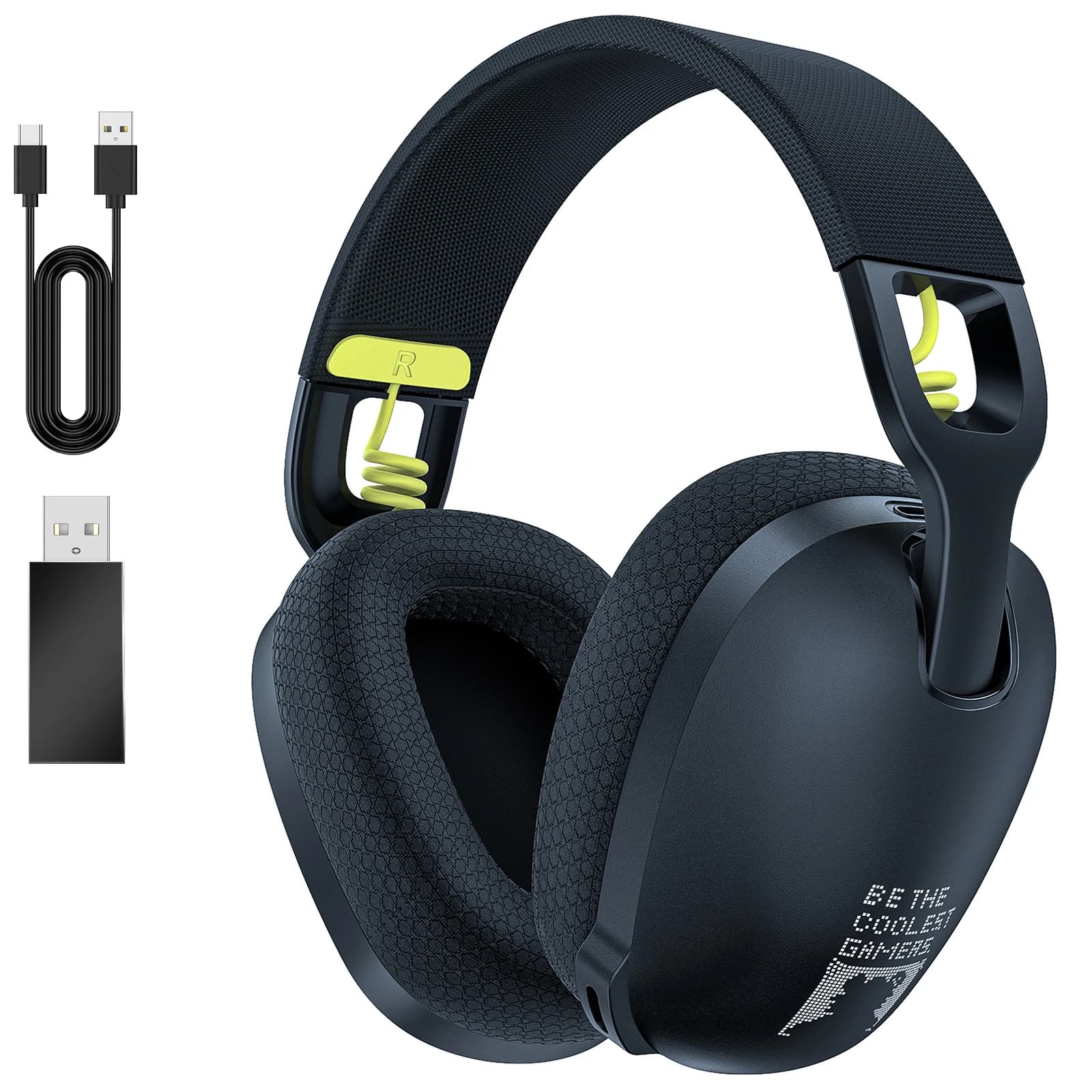 PS5, PS4, PC, 2.4GHz with microphone, Bluetooth 5.3 headphones from ergonomic design