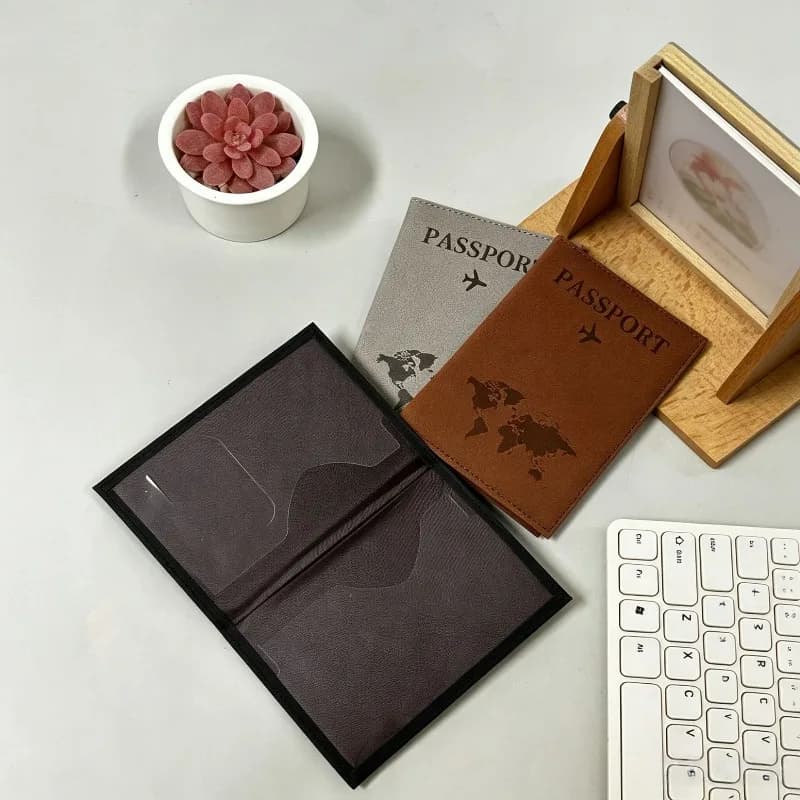 Travel Passport Holder Organizer for Men and Women Essential Passport Cover Credit Card Wallet Storage Case Travel Accessories
