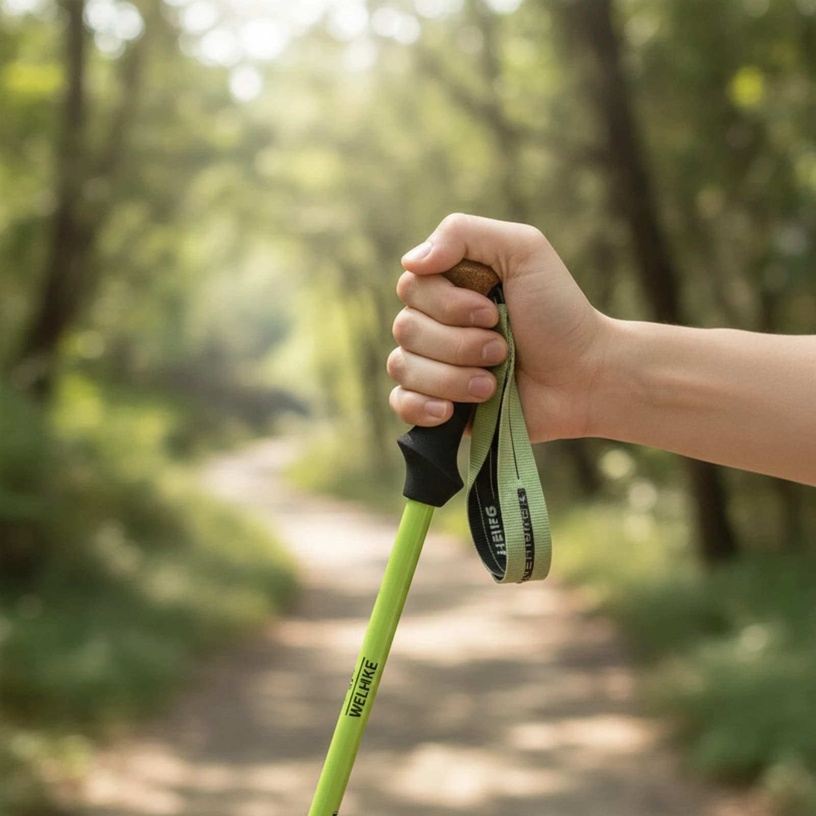 Trekking Pole with T-Handle Telescopic Hiking Stick with EVA Grip Collapsible Trekking Poles Adjustable Collapsible Hiking Poles