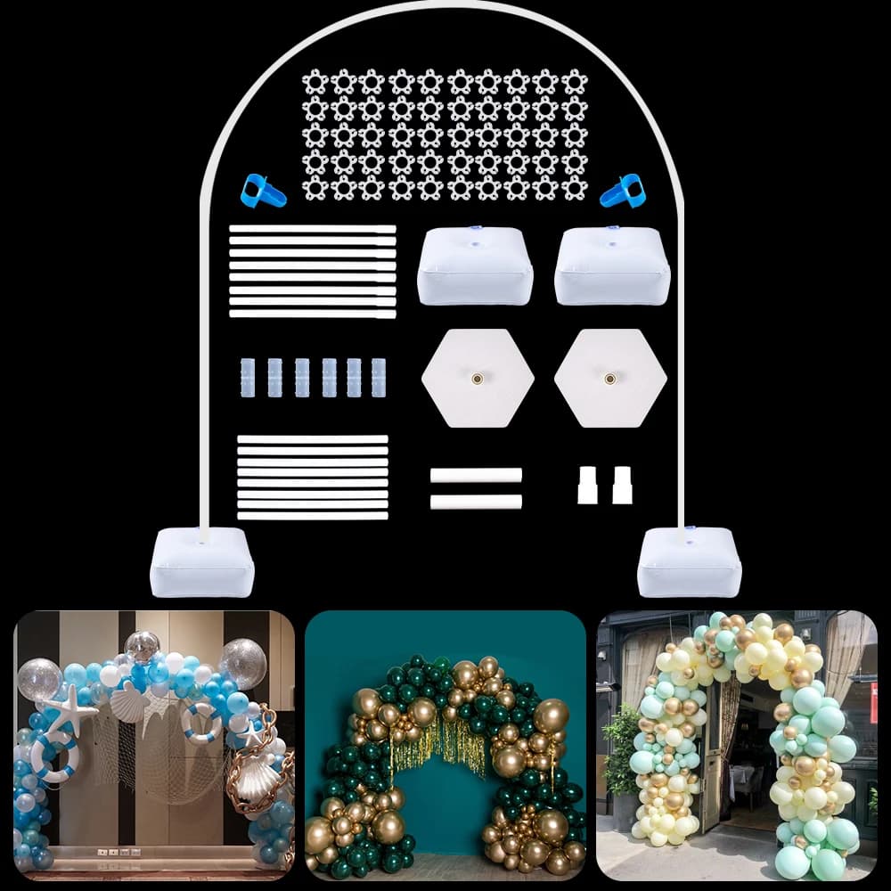 1 pz supporto per arco per palloncino grande kit in plastica telaio supporto per palloncino a mezzo arco per forniture di accessori per decorazioni per feste di compleanno