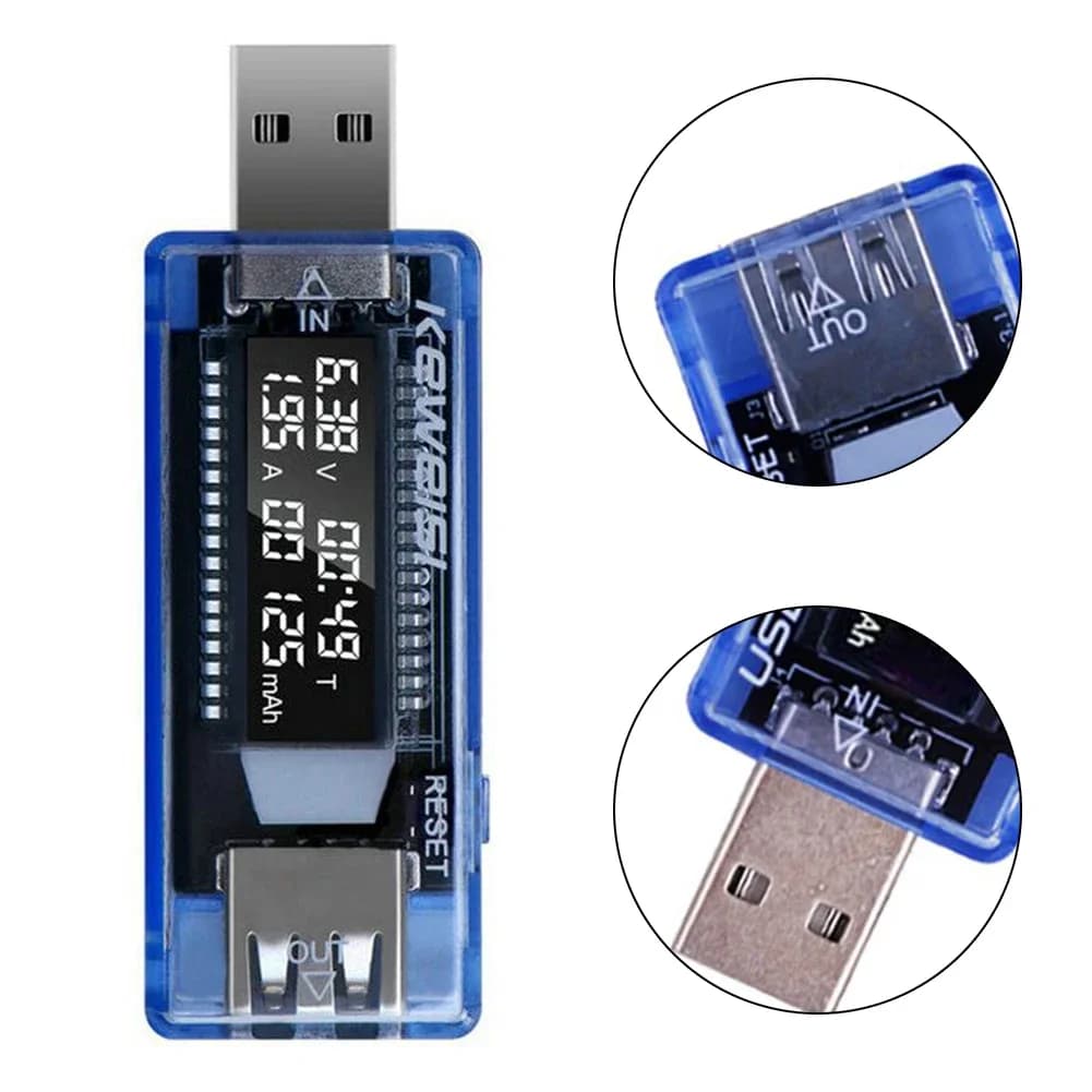 USB Amperometer Tester Voltmeter Tools Voltage Charger Accessories Capacity Tester Detector Power Meter