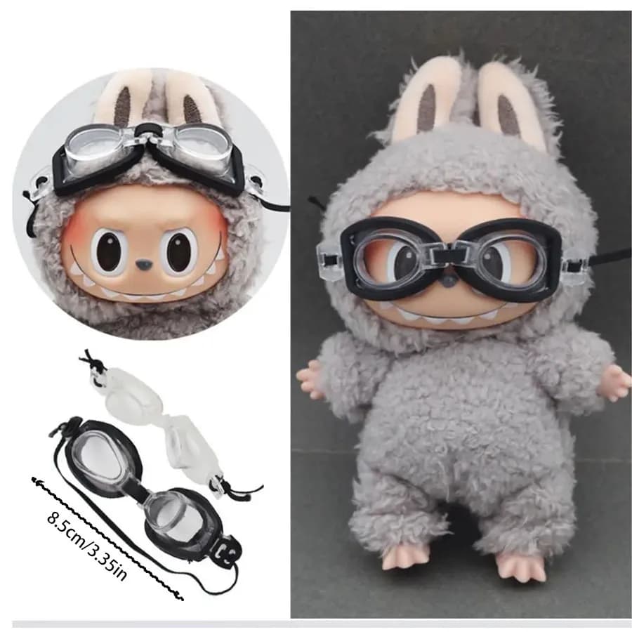Swimwear for Public Diving Glasses Labubu Party 8 cm Accessories