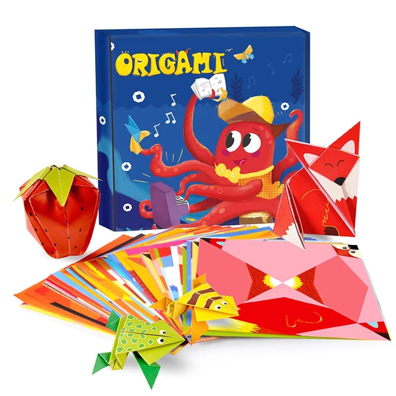 [JN] Origami Kit For Kids Ages 5 16 108 Sheets With 54 Patterns Instruction Book Origami Paper Kit For Beginners Advanced