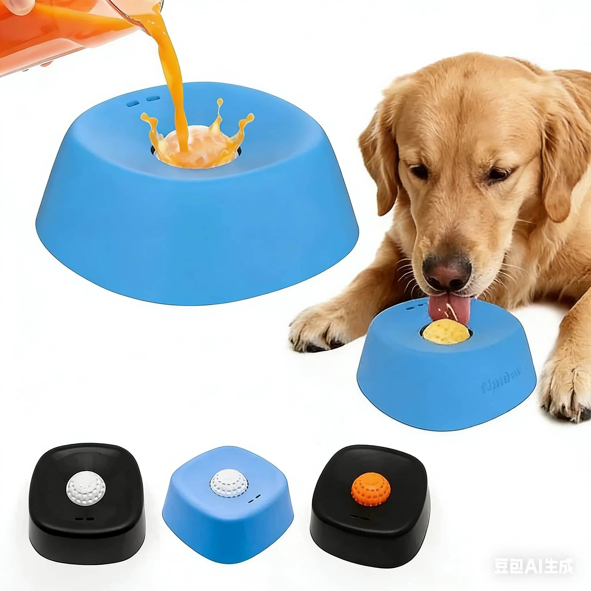 Ciotola per l'alimentazione lenta per cani e gatti, antiscivolo, giocattolo per l'alimentazione lenta, accessori per cani