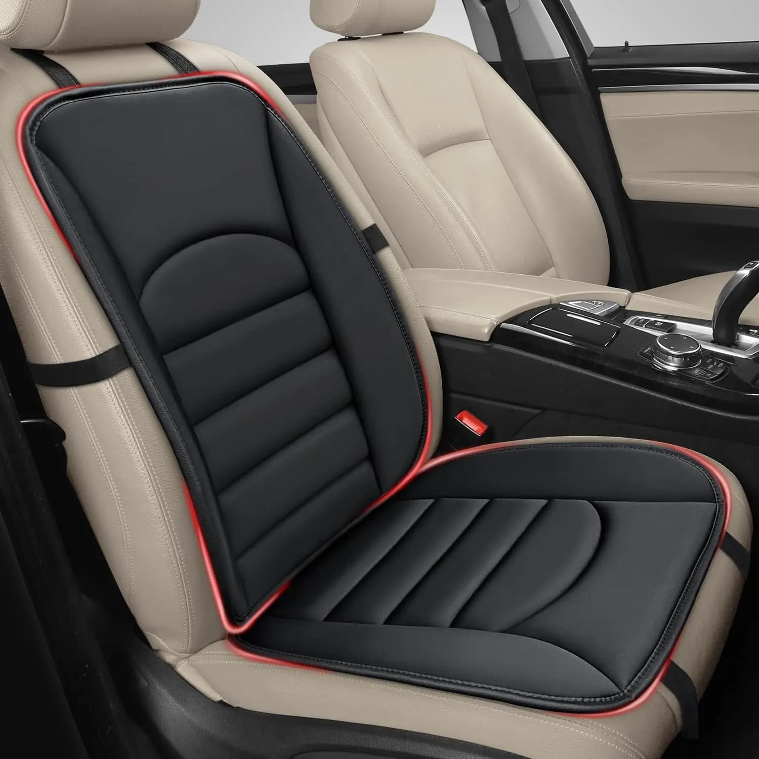 Cuscino Ergonomico per Sedile Auto con Memory Foam e Supporto Lombare, Tappetino Antiscivolo per Guida, Ufficio e Sedia a Rotelle