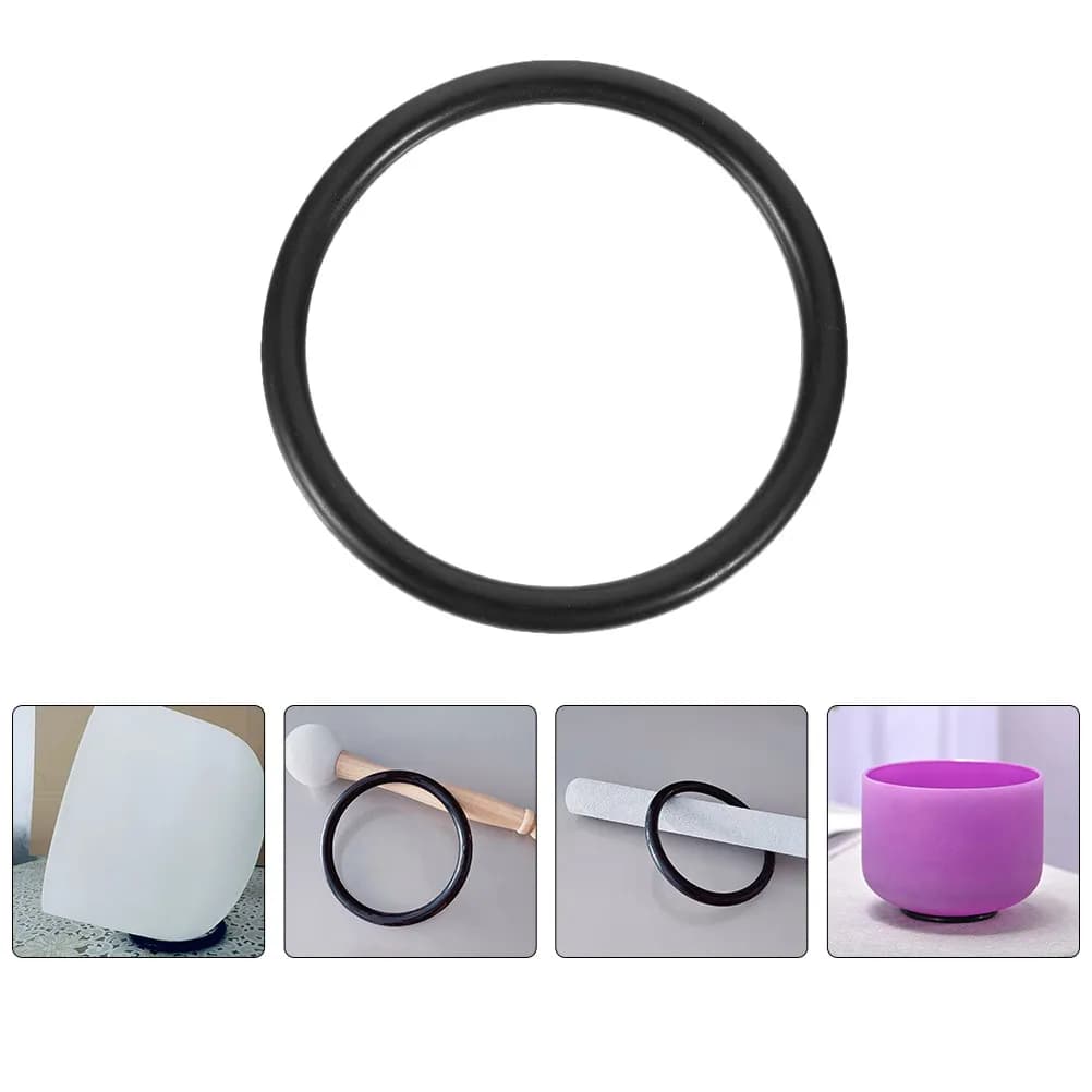 5Pcs Sound Bowl Ring High-Class Rubber Material Smooth Surface Ring Cushion for Singing Bowl Stability Meditation Practice