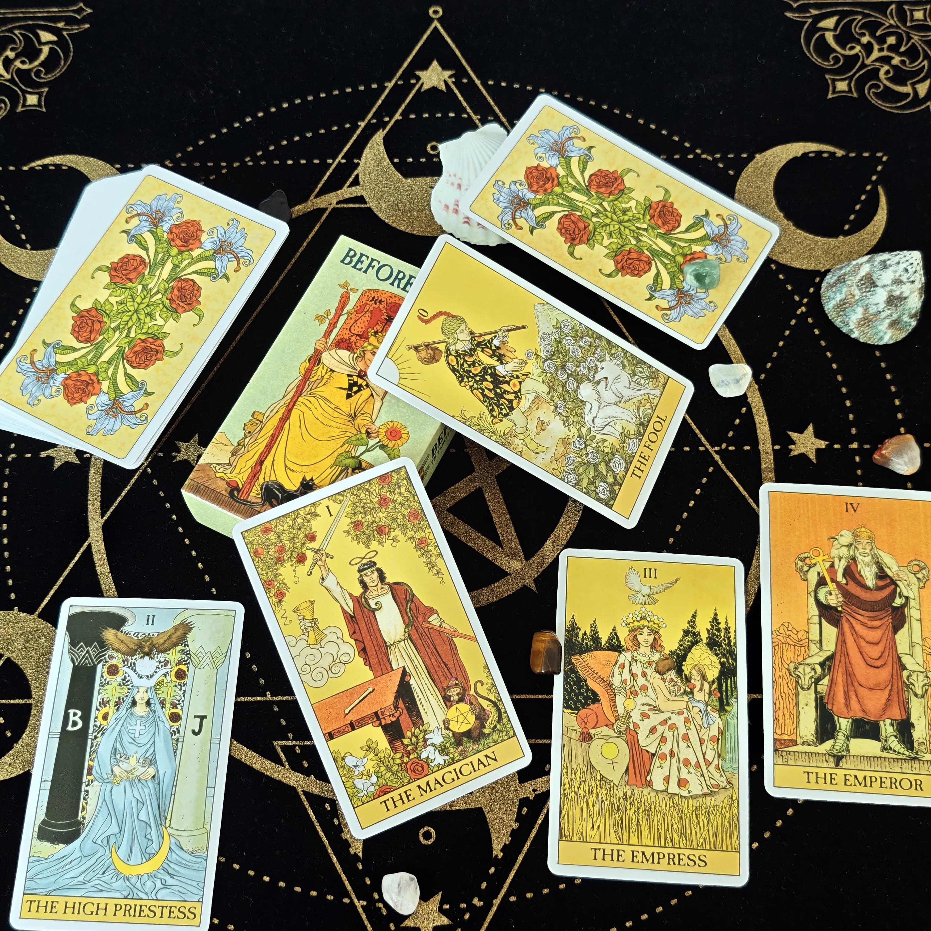 Prima del Tarocchi 78 Mazzo di Carte 10.3*6 cm per Principianti Immagini Tradizionali Oracle Deck Divinazione Gioco Da Tavolo Tarocchi Intrattenimento