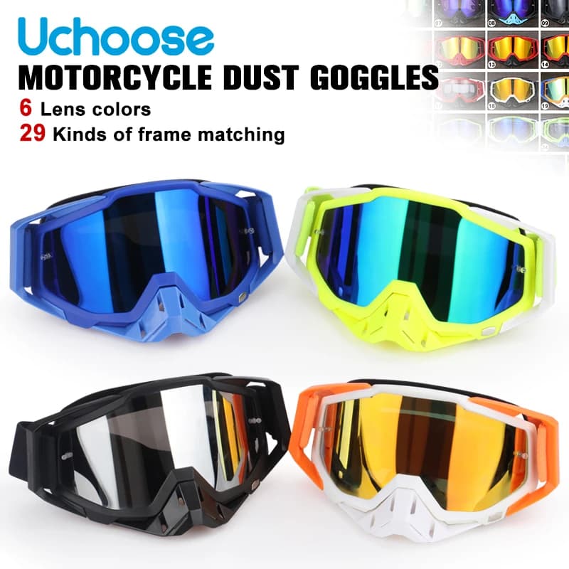 Nuovi occhiali protettivi Moto Sport all'aria aperta Antivento Antipolvere Occhiali da sci Occhiali da snowboard Motocross Riot Control 1