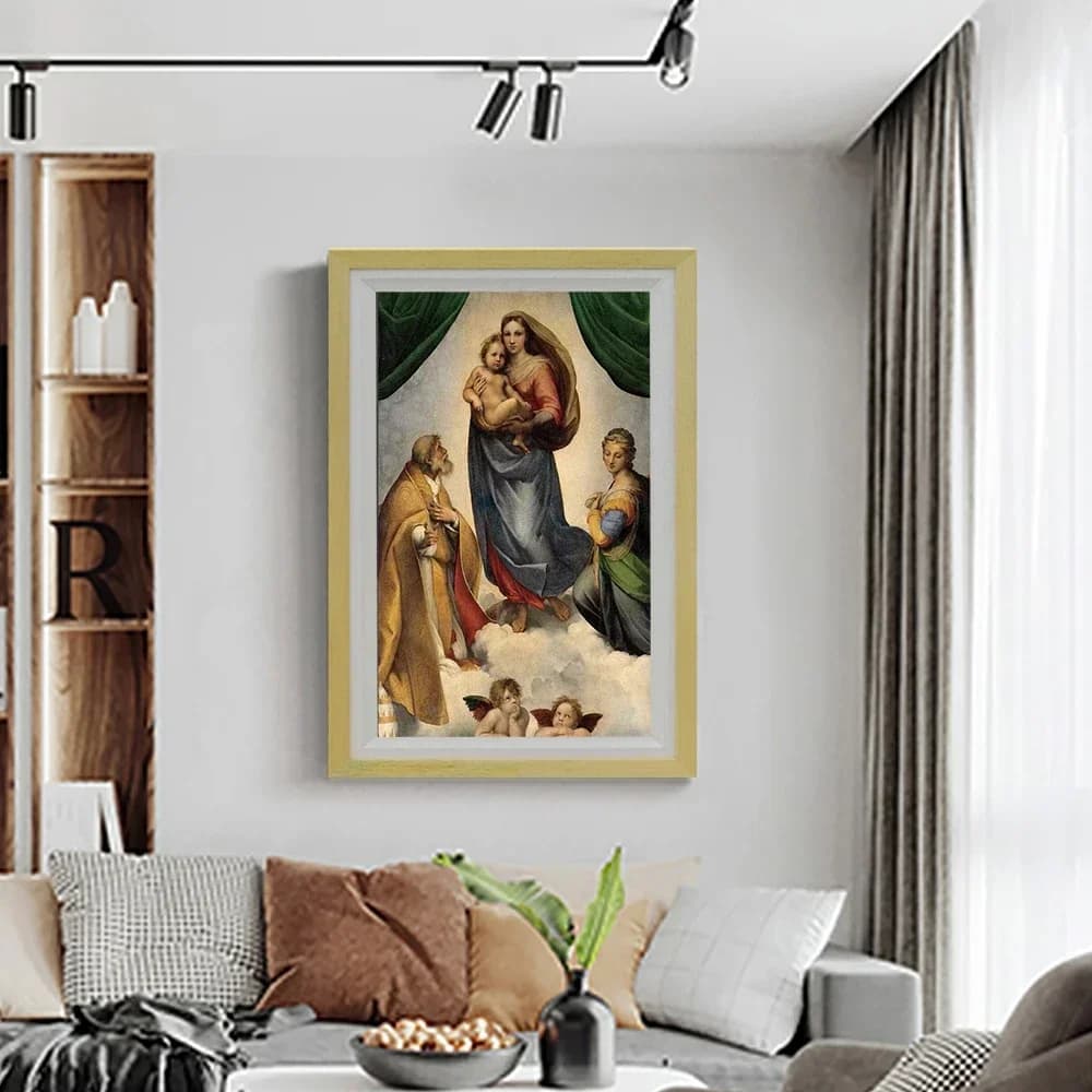 Display digitale intelligente su tela e cornice per pittura Wall Art Nft Foto personali Video Cornice per foto digitale con display HD avanzato