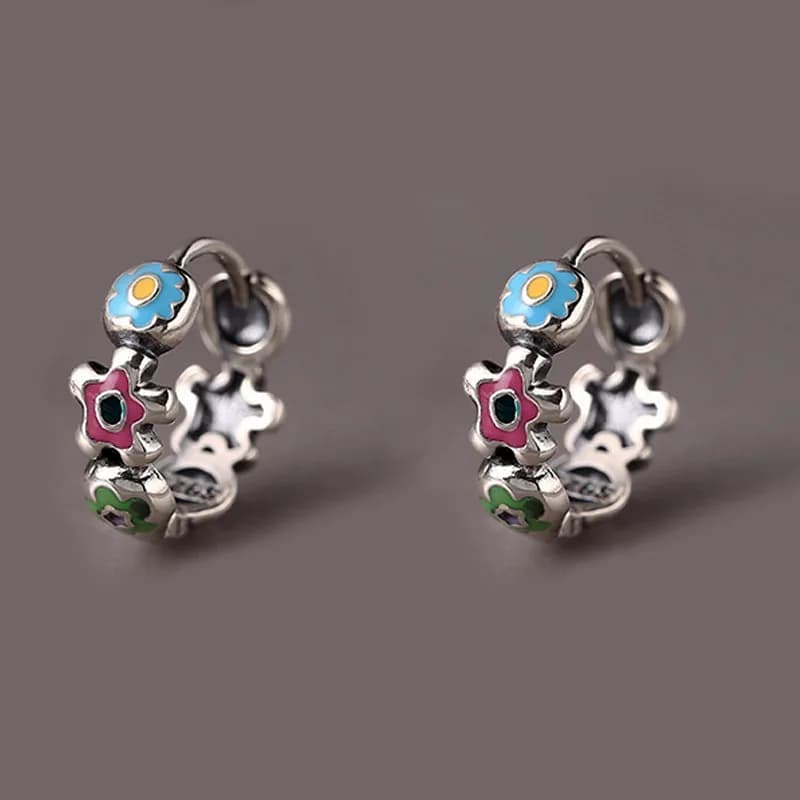 Orecchini a perno da donna Sweet Flower, gioielli ipoallergenici, regalo di compleanno per donna