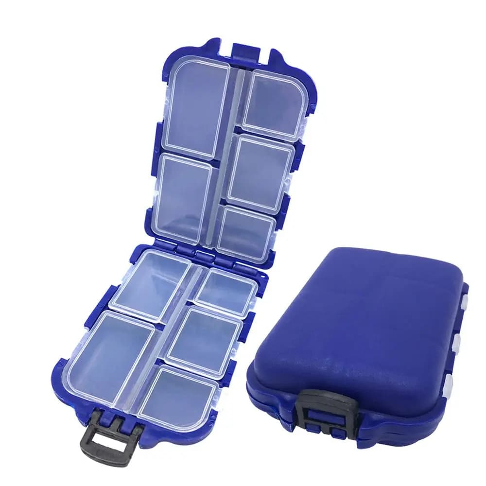 Portable Accessory Plastic Square Fishhook Box Lure Container Bait Storage Case Fishing Tackle Boxes