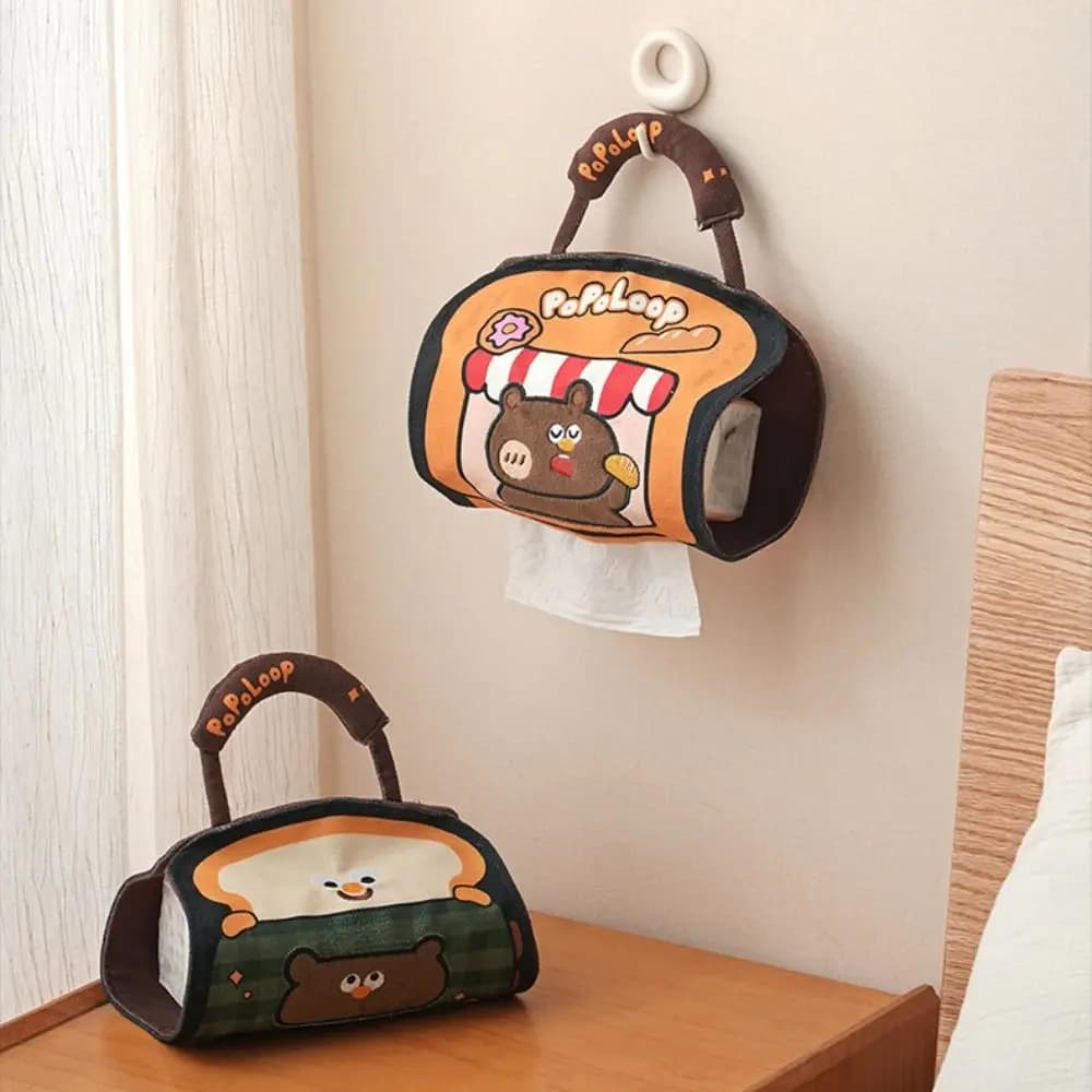 Elegante Porta Fazzoletti da Appendere a Cartoni Animati, Riutilizzabile, Carino Dispenser da Parete per Tovaglioli, Creativo Porta Fazzoletti Universale per Bagno