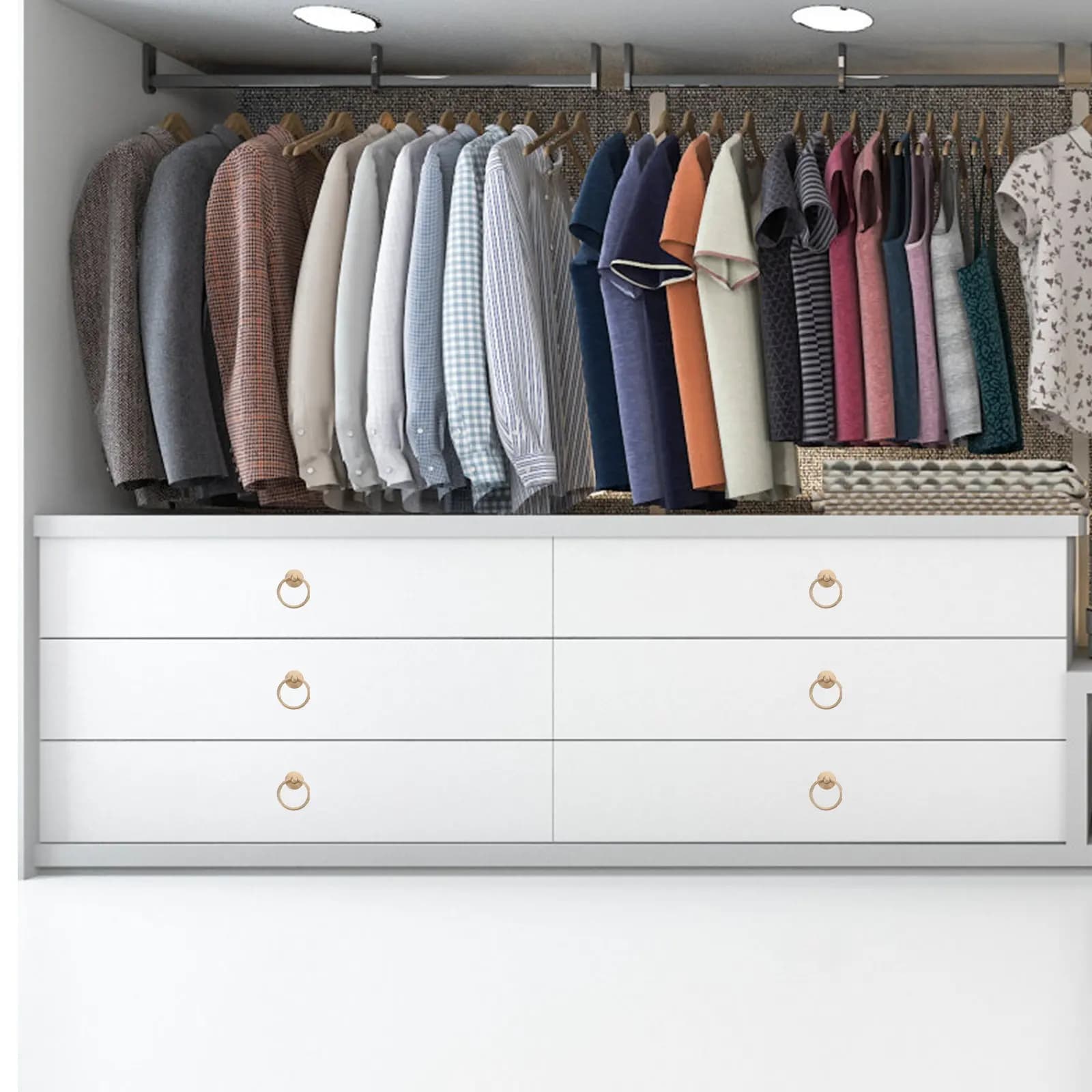 10 pezzi di maniglie per cassetti in lega di zinco, eleganti e resistenti alla ruggine, per ante di armadi, cucine, guardaroba e cassettiere.