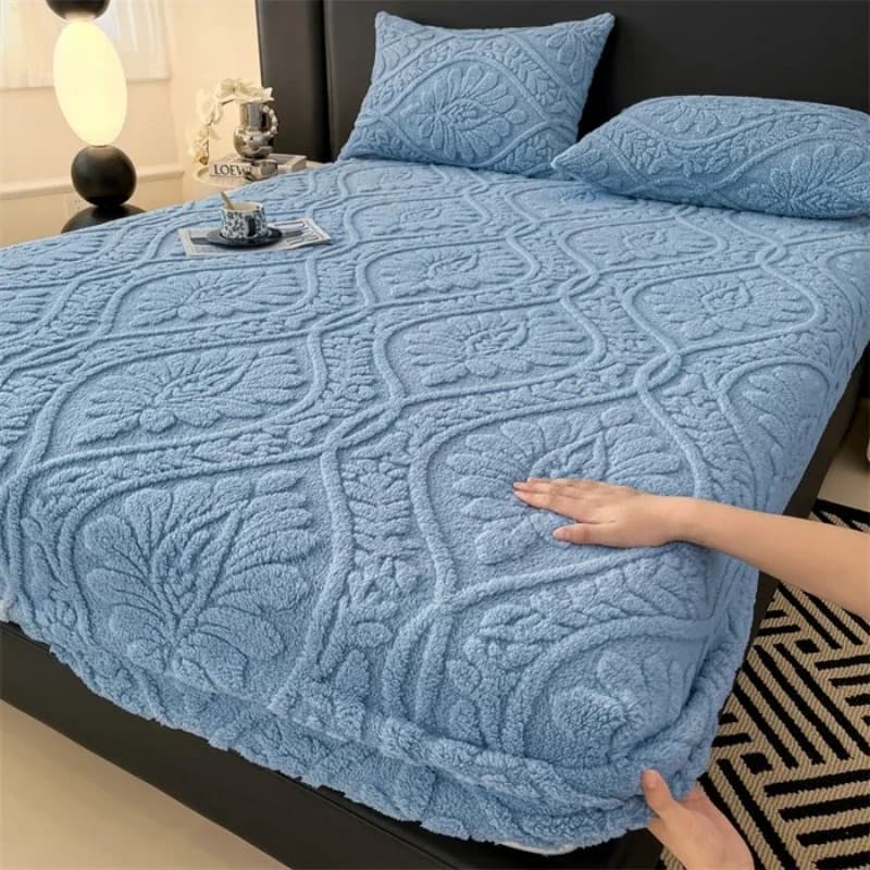 2025 Nuovo modello di Koke Re-Ti Fiore Cotone Pile Cappello da letto Autunno e Inverno Addensato Caldo Falai Velluto di Latte Coprimaterasso