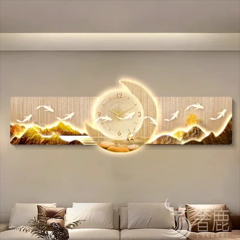 Orologio da Parete Digitale Unico e di Lusso, Arte Moderna per Soggiorno, Orologio Creativo per Interni, Decorazione per Cucina e Camera