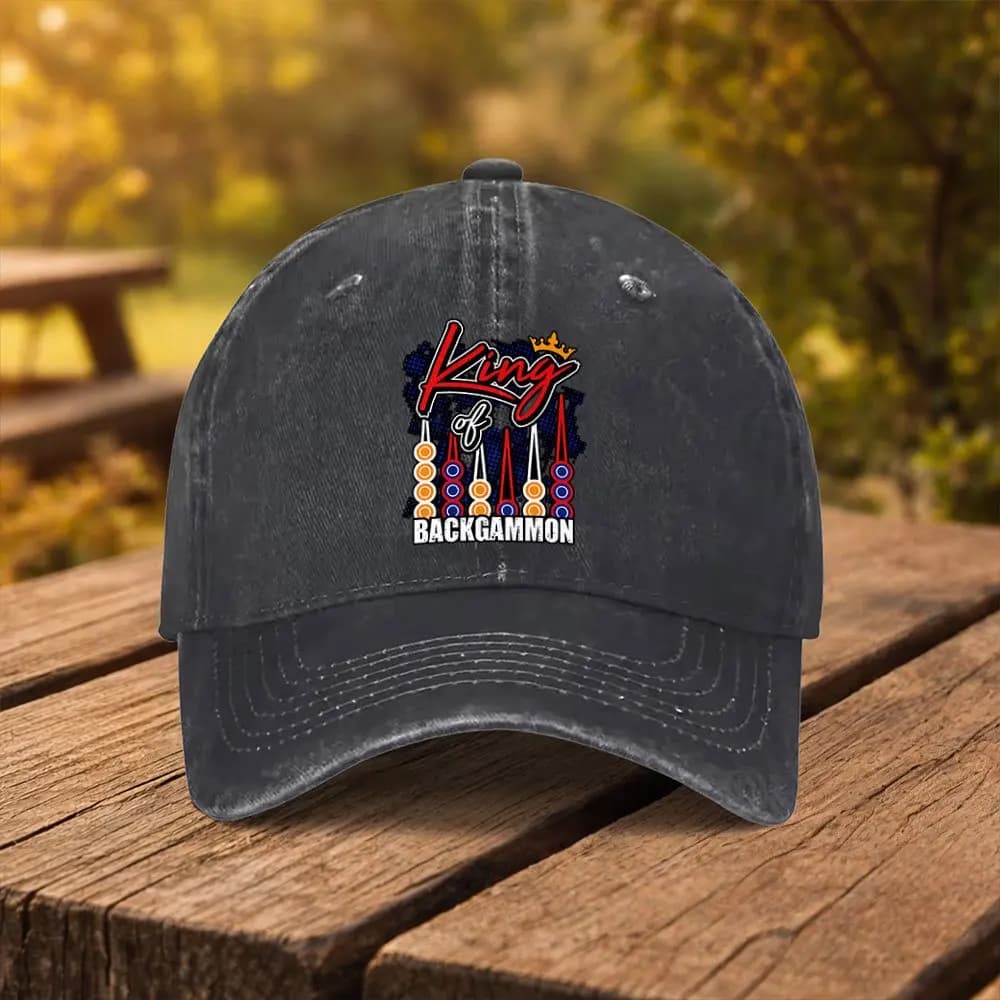 Cappellino da baseball alla moda con stampa a tema backgammon, cappello unisex alla moda con visiera a becco d'anatra, adatto per sport all'aria aperta, fitness, viaggi e gite.