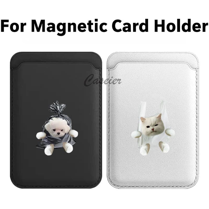 Magnetic Leather Wallet for iPhone 17 16 Pro Max, for Samsung Galaxy S25 S24 S26 Ultra, Card Holder, Phone Accessories