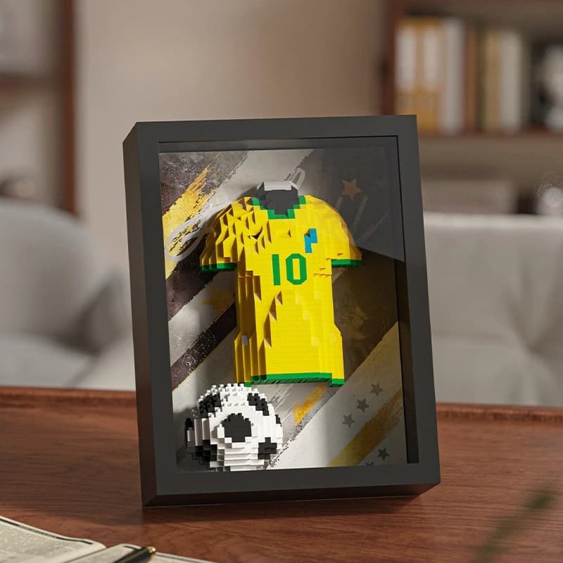NEW Classic Friends Soccer Jersey And cup Frame Mini Building Block Set 400-800+ Pieces for Desktop & Wall Display Gift Decor