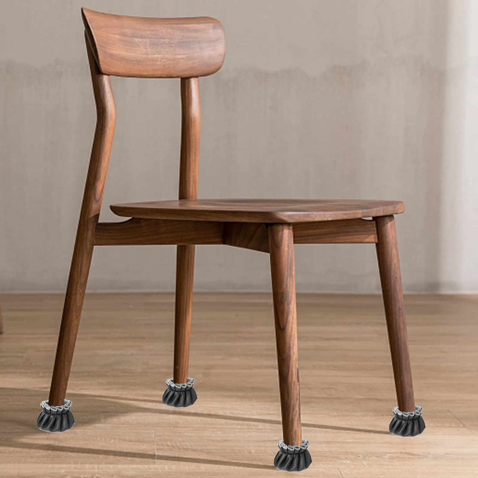 4 Pezzi Coprigambe per Sedia da Pianoforte in PU, Protezioni per Gambe di Mobili, Coperture Antispruzzo per Pavimenti, Accessori Multifunzionali