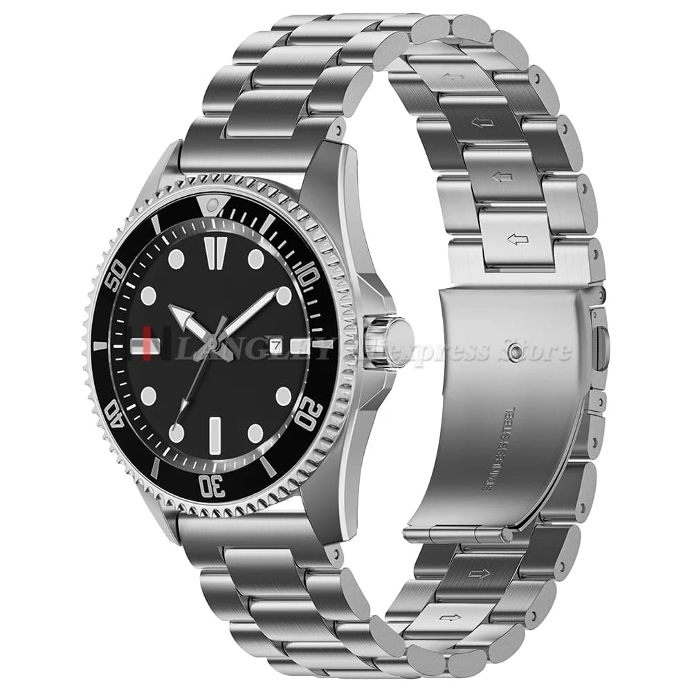 Cinturino per Orologio di Lusso in Acciaio Inossidabile da 18mm 20mm 22mm 24mm per Uomo e Donna, Bracciale Universale Sportivo per Seiko e Rolex