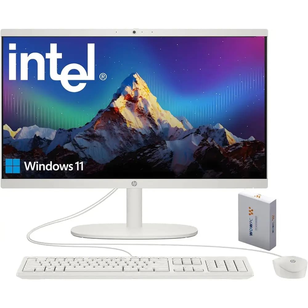 All-in-One 22 HD Edition 2026 with Intel Quad-Core of 13th Generation, 8GB DDR5, Double Storage, HDMI and Type-C, HD Webcam, Windows 11