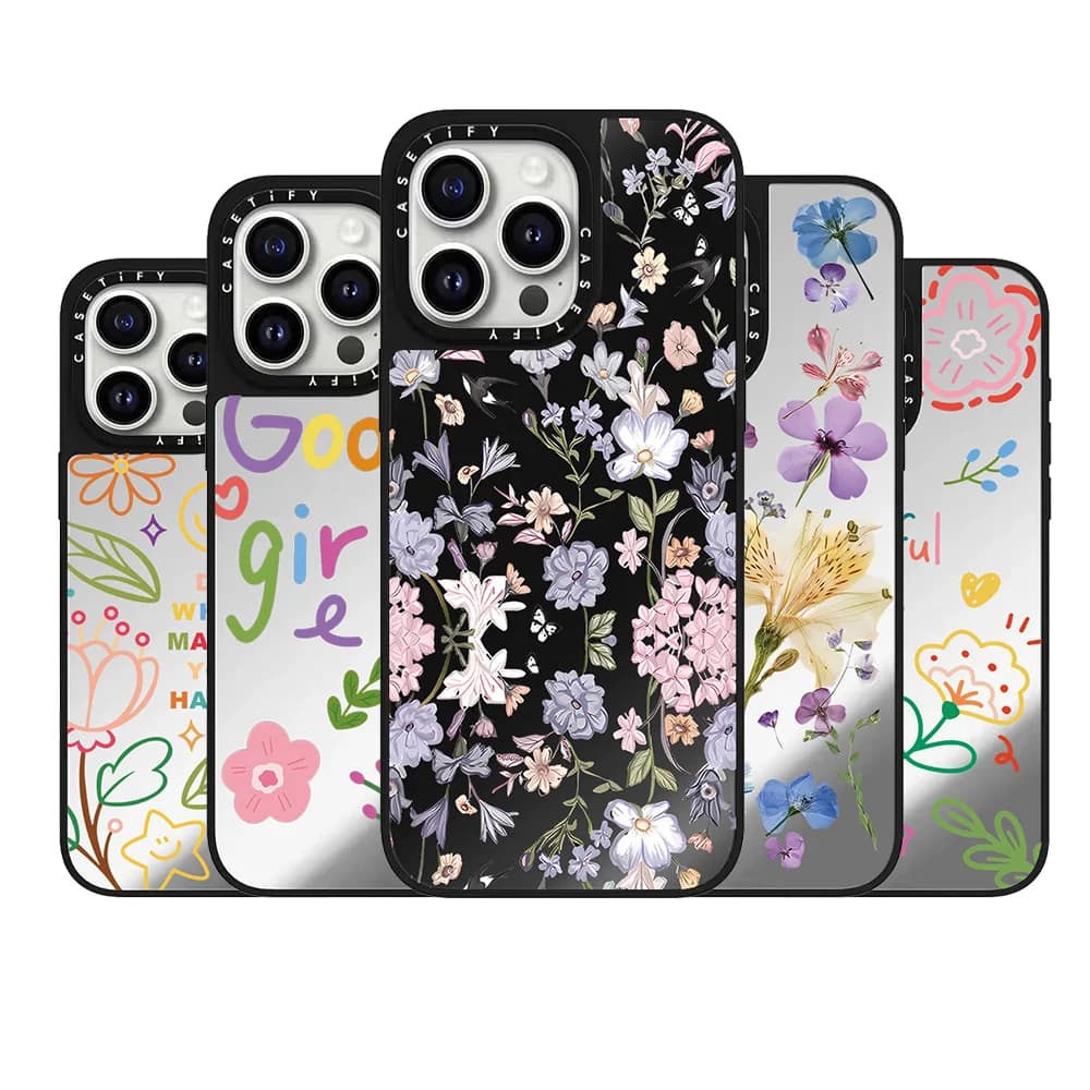 CASETiFY Co-brand Meri Meri Retro Floral Print Series Cover Magnetica Protettiva per iPhone 16 17 13 Pro Max Air 15 14 Plus
