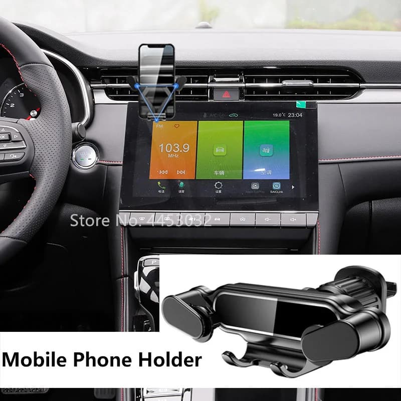 Gravity Car Phone Holder per MG MG6 ZS HS EV Air Vent Clip Mount supporto per cellulare supporto GPS accessori