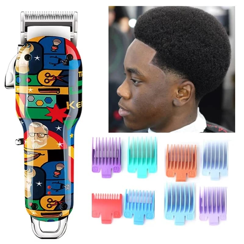 Kemei rechargeable electric haircut for men Professional haircut for adjustable beard