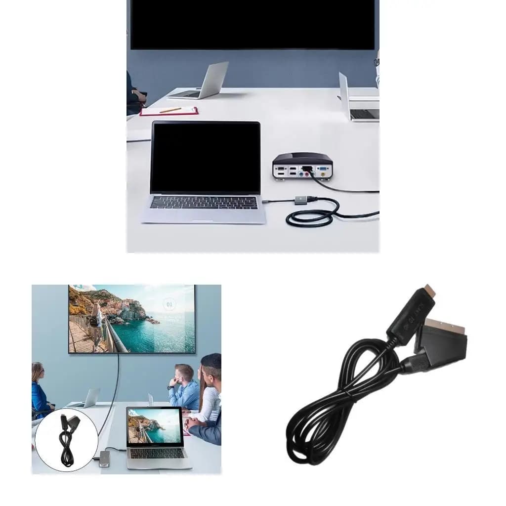652F 1,80 m da scart maschile cavo della porta HDTV maschio del cavo adattatore