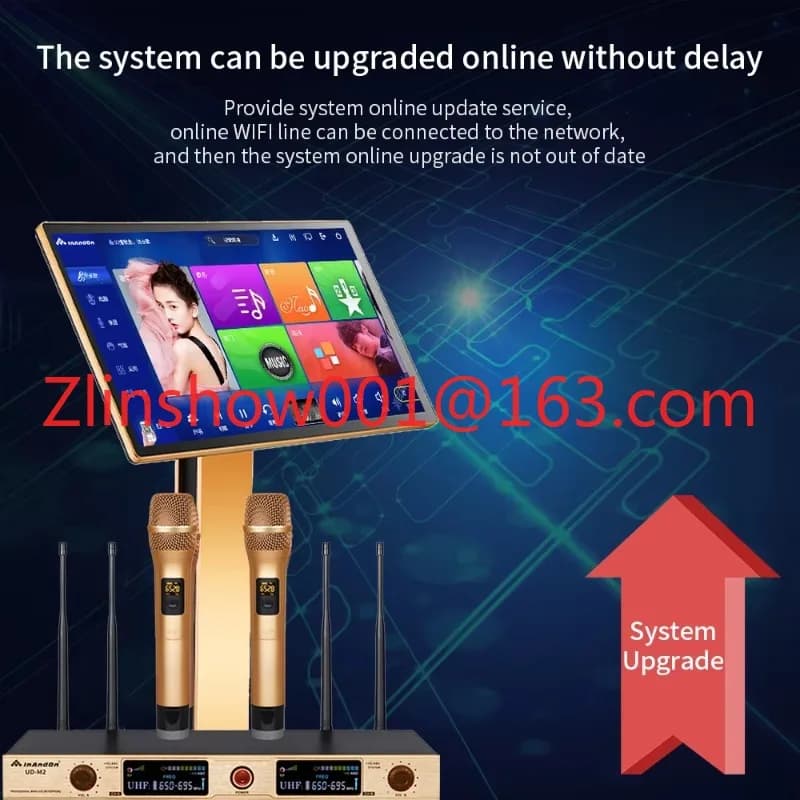 Lettore Karaoke da 21,5 pollici Touch Screen Wifi Macchina Karaoke da 8 TB Funzione AI KTV professionale Sistema Karaoke per canto tutto in uno