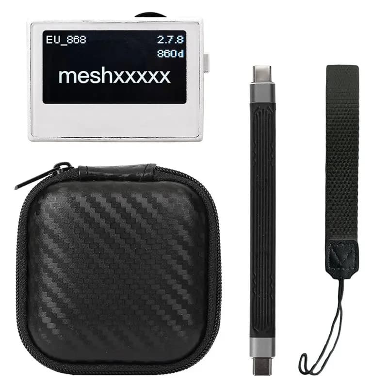 DT51 Meshtiny Mini Mesh LoRa Node with OLED Display NRF52840 SX1262 Pocket Radio Repeater 868mHz