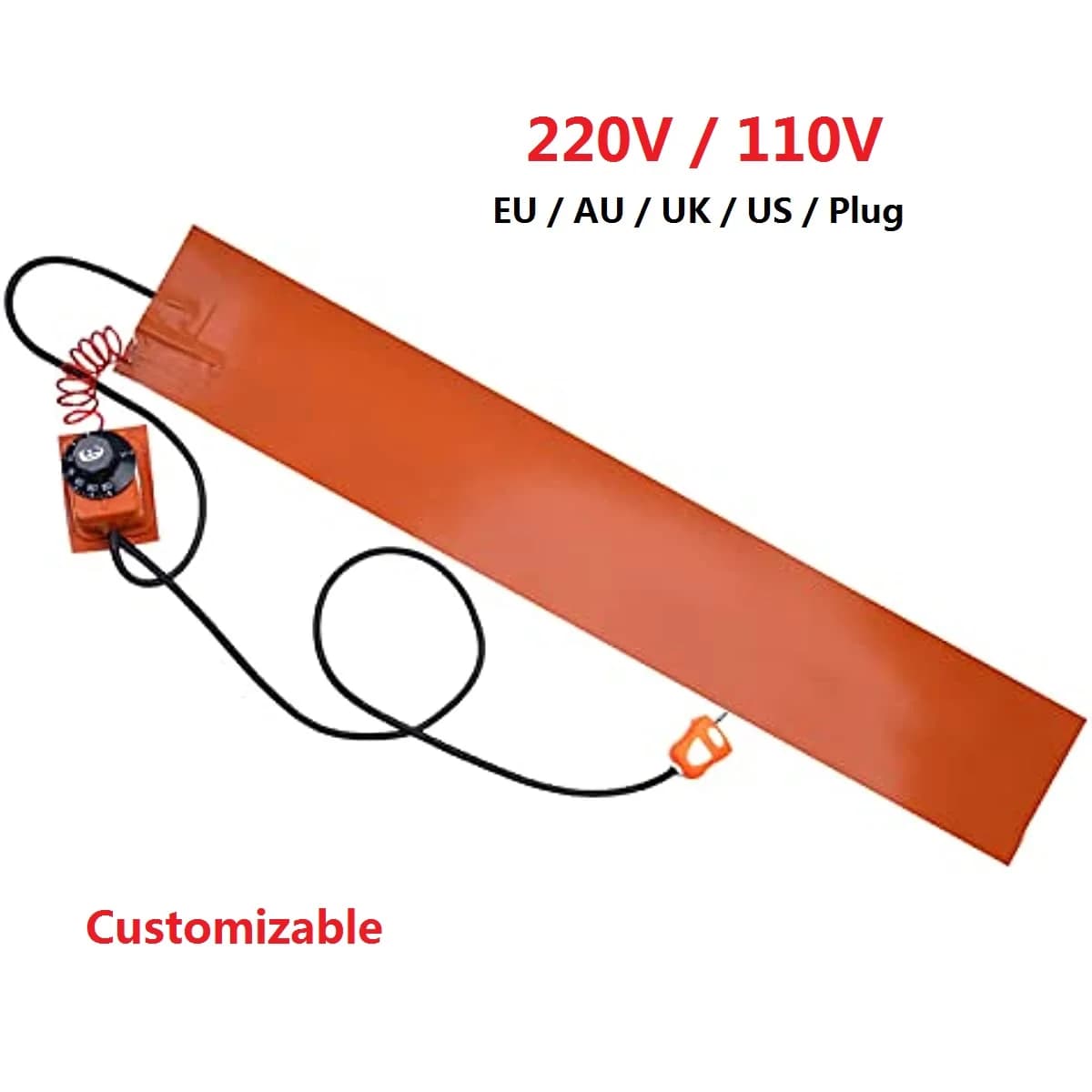 110V/220V Silicone Rubber Heating Pads for Guitar Side Bending Electric Heater Thermal Mats Blanket Sensor Thermostat Controller