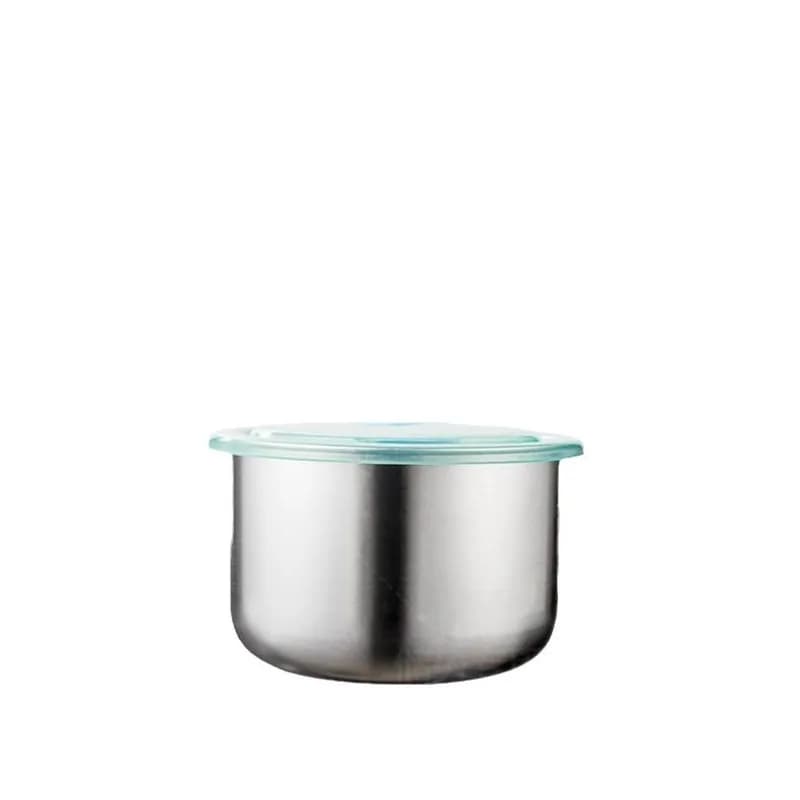 304 Stainless Steel Airtight Food Storage Container with Lid, Fridge Preservation Bowl for Kitchen & Meal Prep