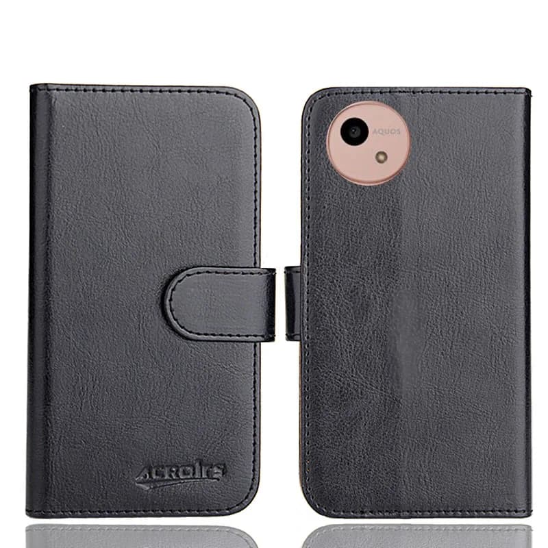 Per Sharp Aquos wish4 Semplice Sumaho 7 Custodia 6 Colori Flip Lusso Retro Morbida Pelle Esclusiva Telefono Protettivo Crazy Horse Cover