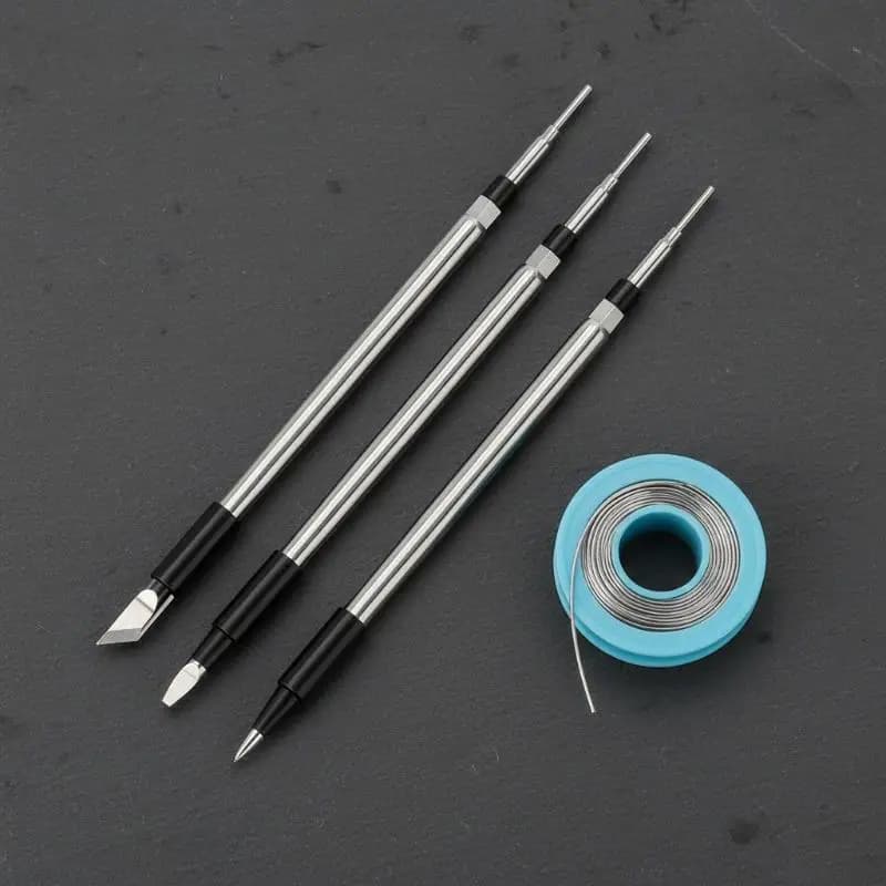 NEW Replacement Soldering Iron Tips 3Pcs Set for 5V USB Battery Soldering Pen Mobile PCB Board Rework Accessories Conical Chisel