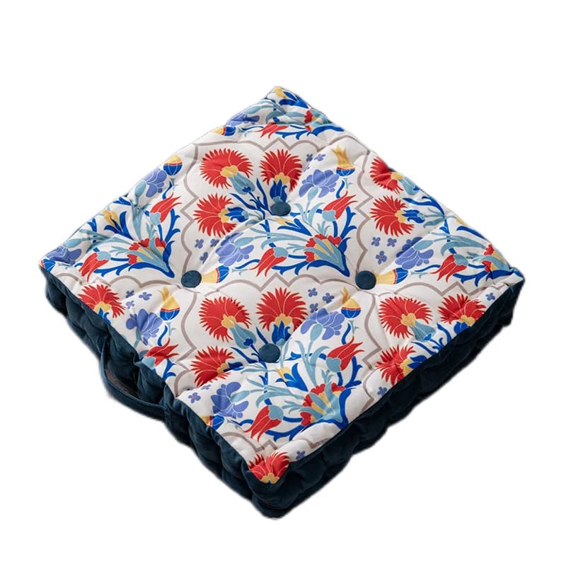 Square Boho Floor Pillow Thicken Soft Meditation Cushion Floor Cushions for Yoga Living Room Bedroom Balcony Kids Playing Room