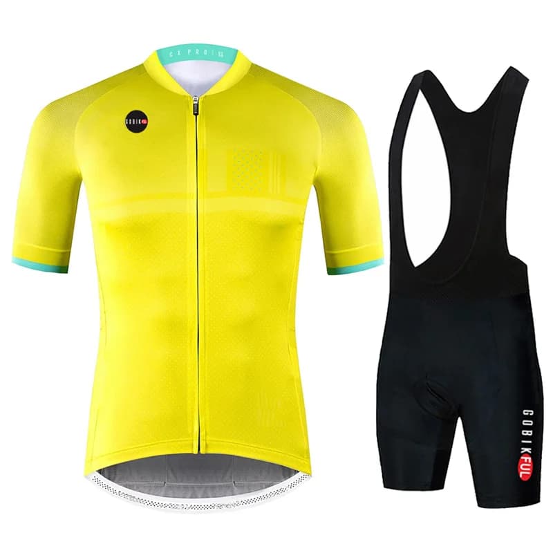 Men's short sleeve cycling jersey, shorts with suspenders, bicycle clothing, MTB uniform, bike clothing, new, 2022