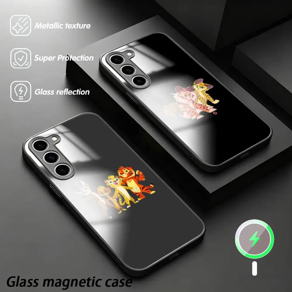 Leo and Tig cute design Phone Case For Samsung S26 S25 S24 S23 S22 S21 Plus Ultra Fold A Glass Magnetic Case
