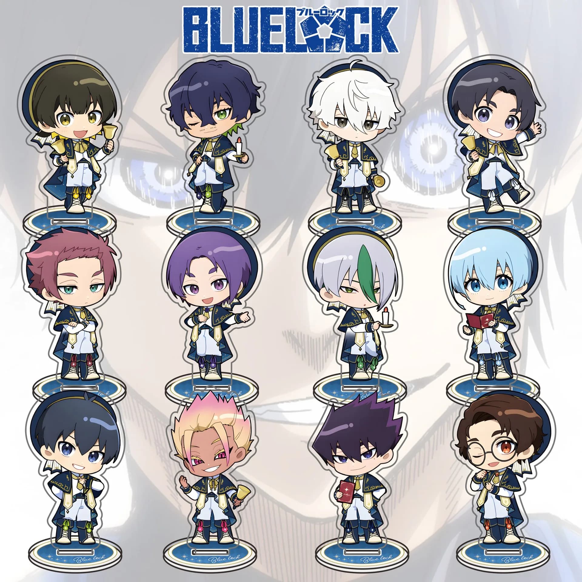Statuetta Acrilica da Collezione 10cm/3.93 pollici Blu Anime Prison: Ryusei Shido Q, Rin Standing Plate, Reo - Giocattoli da Collezione Carini