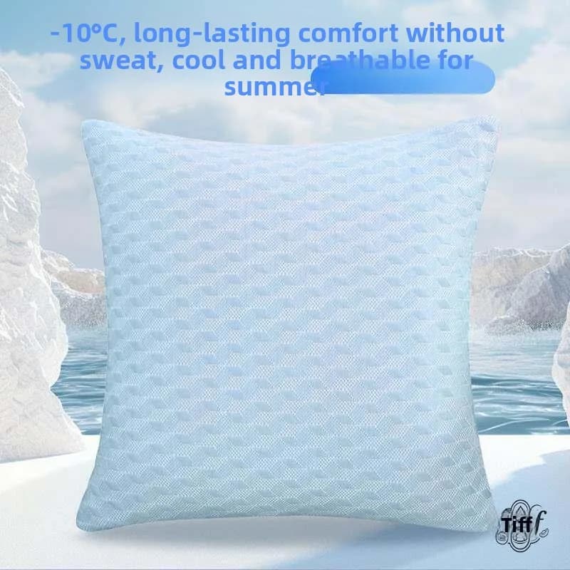 Ice Silk Pillowcase Large Size Nap Cool Feeling 2026 Sofa Bed Backrest Pillow Living Room Ice Sensation Summer Square Pillow ...