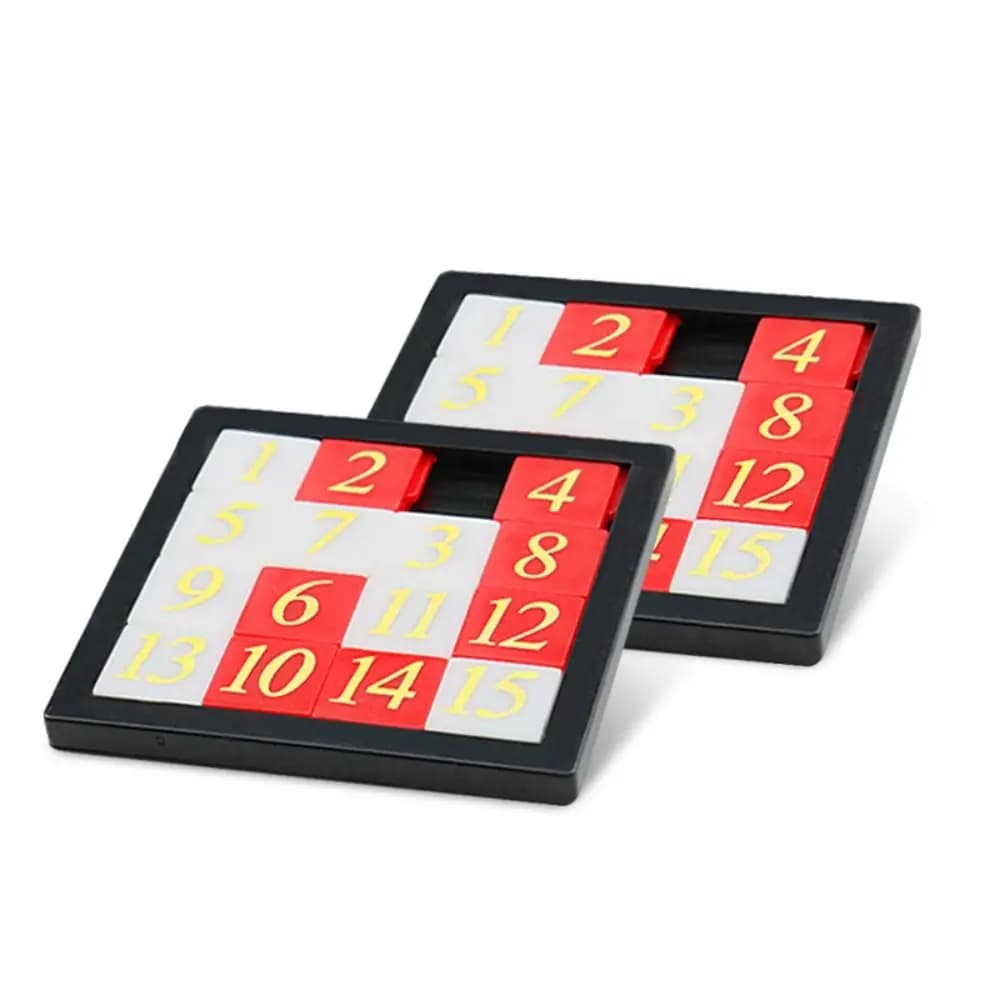 New Early Educational Puzzles Plastic 1-15 Number Math Tiles Logics Game