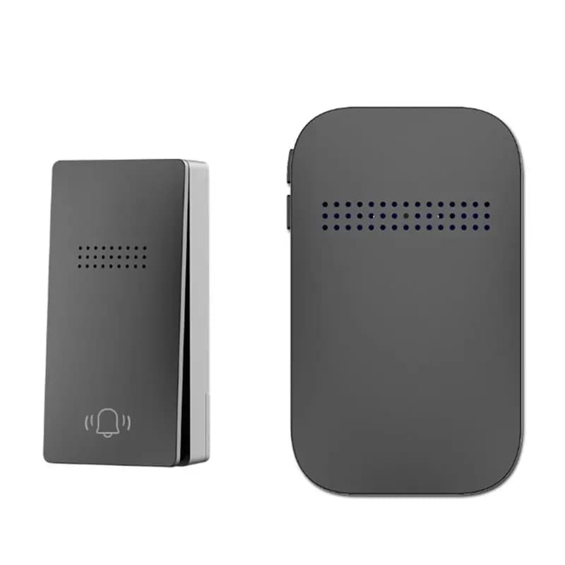 New Tech EUR Plug Wireless Doorbell Home Smart Door Bell EU Plug Waterproof Plug Button No Battery Required Ring Bell Chimes Set