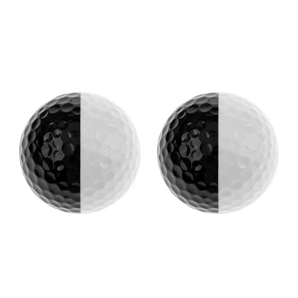 2 palline da golf per allenamento, palline da allenamento bicolore per il putting, accessori per l'allenamento del golf